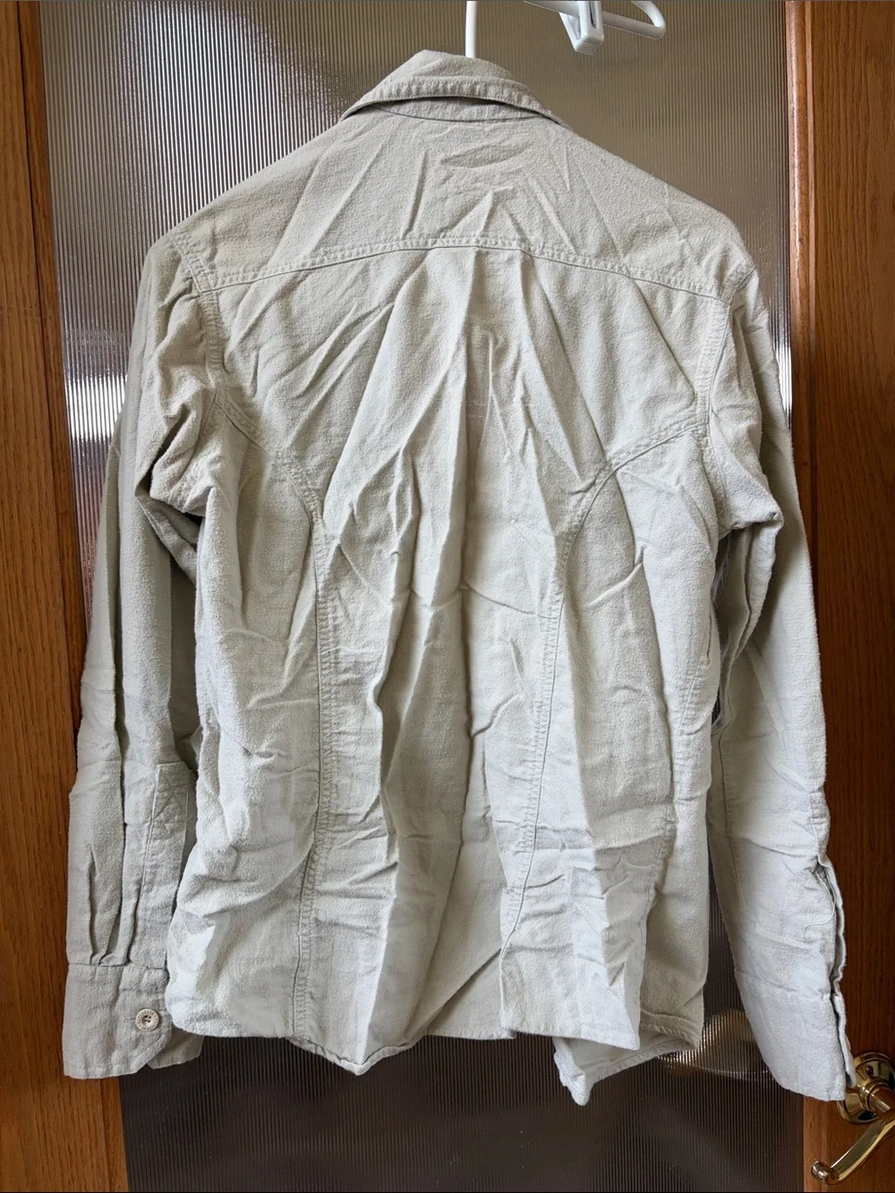 Vintage Saturdays in California Light Beige Men's Utility shirt